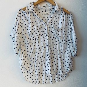 Cold shoulder blouse